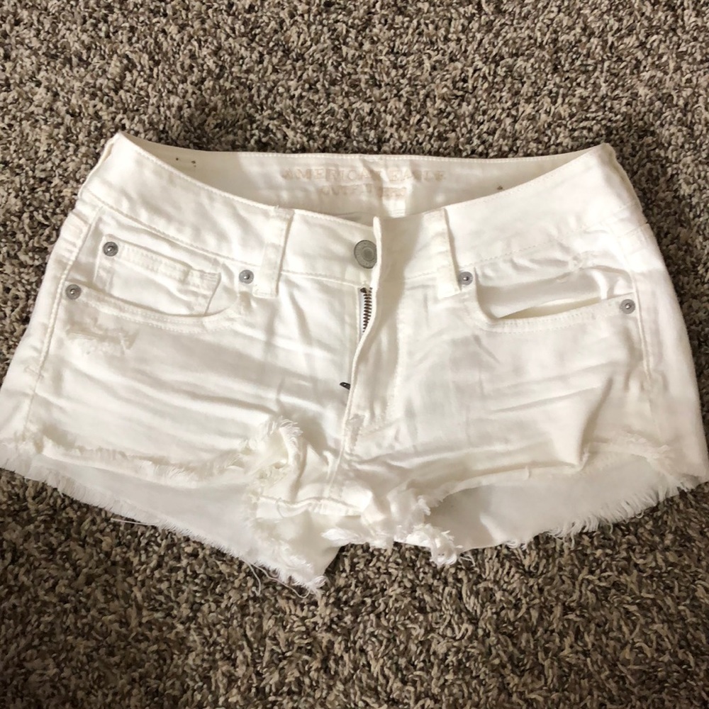 White American Eagle Stretch Shorts